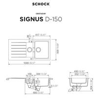 Pomivalno korito SCHOCK Signus D-150 Stone